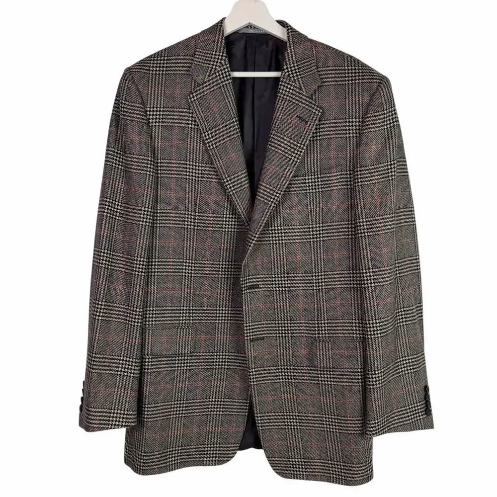 Hickey Freeman Pure Cashmere Madison Sports Coat 42 Long